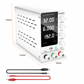 Лабораторный блок питания KUAIQU SPS-C3206 32V-6A белый-2