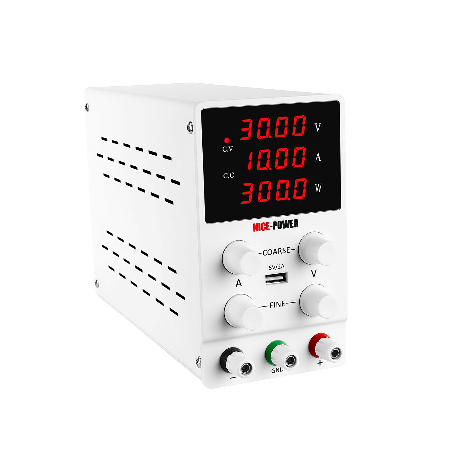 Купить лабораторный блок питания NicePower 30V-10A SPS3010 белый в  Норильске – лучшая цена от интернет-магазина Maxmoll