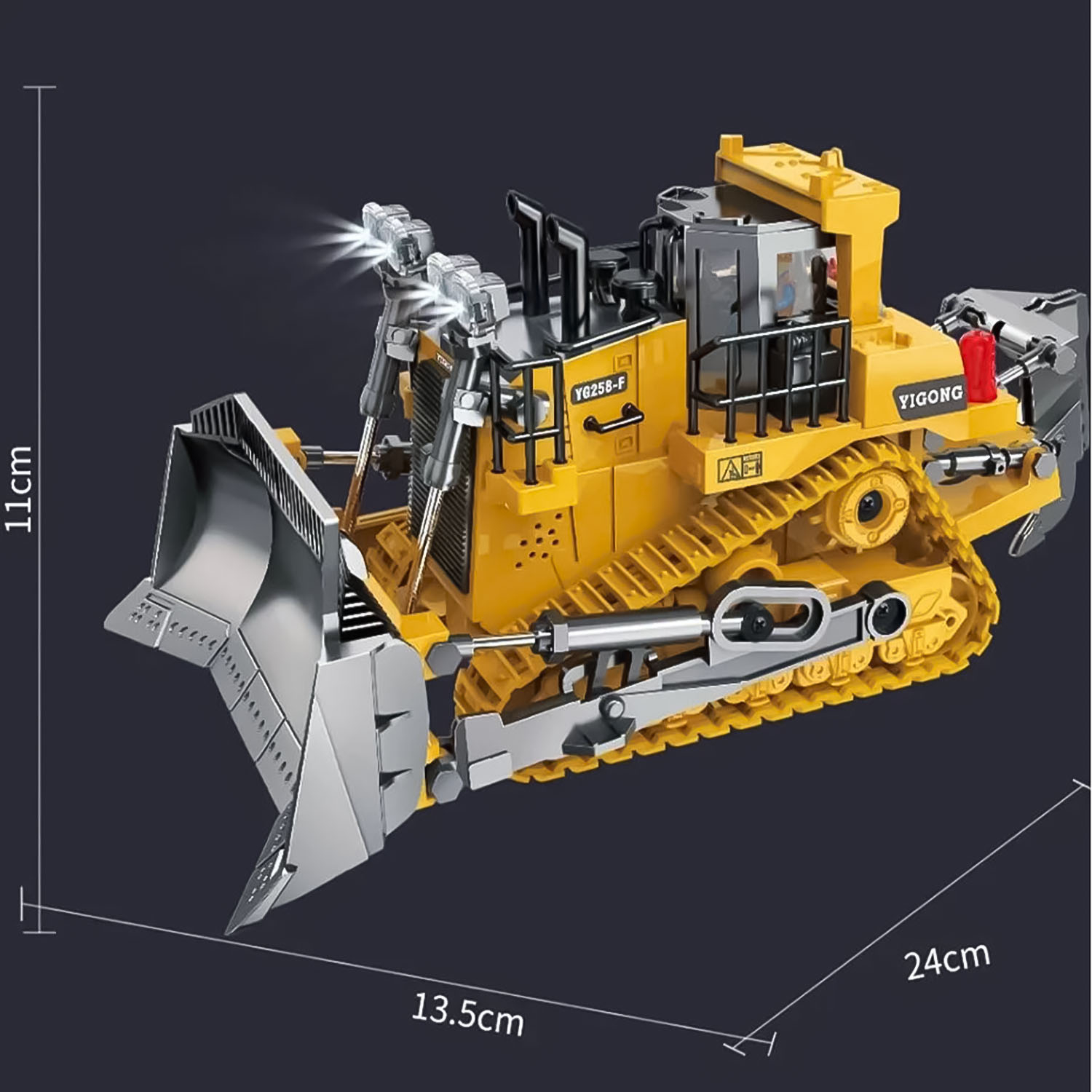 Купить радиоуправляемая машинка-бульдозер YIGong 1/24 9 каналов с пультом  дистанционного управления в Норильске – лучшая цена от интернет-магазина  Maxmoll
